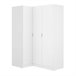 Armario esquinero Essen 2 módulos 3 puertas Blanco