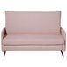 Beliani Sofá de 2 plazas Poliéster BELFAST Rosa