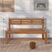 Banco de jardín - Augusta - Madera 150x50 Marron