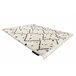 Alfombra BERBER TETUAN B751 zigzag Franjas Bereber Marroquí Shag 120x170 Crema