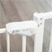 Barrera de Seguridad de Perros Acero y Plástico PawHut Blanco