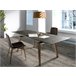 ANGEL CERDA Mesa comedor extensible mármol negro Nogal