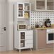 Alacena de Cocina MDF HOMCOM, hogar - cocina Blanco