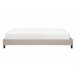 Beliani Cama con somier Poliéster ROANNE 149x211 Beige