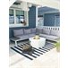 Beliani Alfombra de exterior TAVAS 160x230 Negro