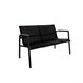 Acomoda Textil – Conjunto Jardín de Sofá + 2 Sillones + Mesa Negro