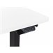 Beliani Escritorio ajustable DESTINES 160x109 Blanco/ Negro