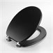 Well Home Asiento de Inodoro con tapa Negro