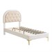Marco de la cama 200x90 Beige