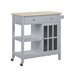 Beliani Carrito de cocina GENOA 80 Gris