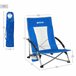 Aktive Pack 4 sillas plegables playa con bolsillo Azul