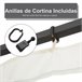 4 Paneles Laterales de Mosquitera para Carpa Poliéster, Nylon 352x0 Negro