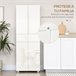 Alacena de Cocina MDF, Melamina de Madera HOMCOM, hogar - cocina Blanco