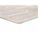 Alfombra geométrica con relieve FLORA - ATTICGO 200x290 Blanco/ Beige