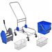 Cubo de Fregona Plástico PP, Metal HOMCOM Azul