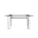 Mesa de cristal templado 150x90 Blanco