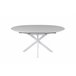 Mesa de comedor extensible redonda CINTHYA Blanco