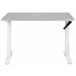 Beliani Escritorio de altura regulable manual DESTINES 120x72 Gris Claro