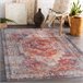 Alfombra lavable ANDRE 1684 Marco vintage 160x220 Rojo