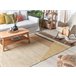 Beliani Alfombra de pelo corto SAMLAR 160x230 Mostaza