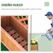 Jardinera con Enrejado Madera de Abeto Outsunny Marron
