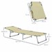 Tumbona Plegable Tela Oxford, Metal Outsunny Crudo