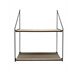 Estantería FLETCHER 50x45x17cm marca ECOANYA Negro/ Madera