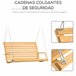 Banco Columpio Madera de Alerce Outsunny Marron