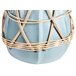 Beliani Jarrón decorativo KAMERING Azul Claro
