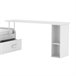 Escritorio soporte cama + estantería Blanco
