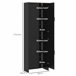 Alacena de Cocina Melamina de Madera HOMCOM, hogar - cocina Negro