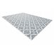 Alfombra de cuerda sisal COLOR Flores 80x150 Gris