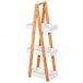 Armario de Baño Bambú, MDF kleankin, hogar - baño 30 Blanco