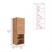 Armario de Pared baño Mila, con estantes Beige