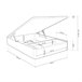 Canapé Luxury Max 3D 150x190 Blanco