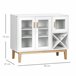 Aparador de Cocina Melamina de Madera, Madera de Pino HOMCOM Multicolor