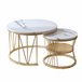 Mesa de centro, mesa auxiliar, mesa de esquina. 70x45 Blanco