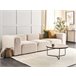 Beliani Sofá modular Bouclé FALSTERBO Beliani Sofá modular Bouclé FALSTERBO Beige