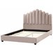 Beliani Cama Terciopelo VINCENNES 145x213 Beliani Cama Terciopelo VINCENNES 145x213 Crema