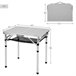 Aktive Mesa plegable camping maletín antideslizante c/red auxiliar Beige