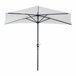 Sombrilla de Jardín Metal, Poliéster Outsunny 269x138 Crudo