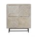 Aparador Alto 4 Puertas Blanco/ Beige