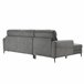 Chaise longue con cama ELIA Gris