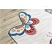 Alfombra infl TOYS 75326 Mariposas para niños moderno Crema