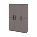 Armario exterior en PVC Gris
