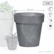 Maceta Cube Beton Effect 2,2L Marengo