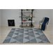 Alfombra de cuerda sisal LOFT 21132 Triángulos 140x200 Gris Azul