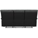 Sofá reclinable 3 plazas Negro/ Gris
