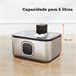Fuente Agua Mascotas ABS, Acero Inoxidable PawHut Gris