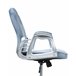 Beliani Silla de oficina PRINCESS Azul Claro